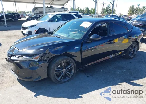 2024 Acura Integra A-Spec Technology Package из США, поврежденный, VIN 19UDE4G74RA007748